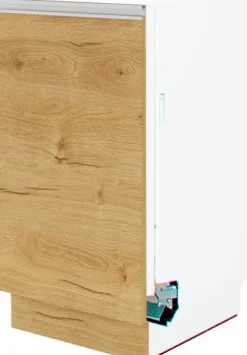 Dolna zabudowa zmywarki 45 panel zakryty Monia (dąb Soma ciemny)