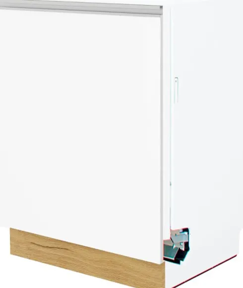 Dolna zabudowa zmywarki 60 panel zakryty Monia (biały połysk)