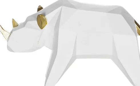 Figurka mały nosorożec Geo 81 (biały)