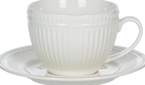 Filiżanka ze spodkiem Claressa 250 ml (biały)