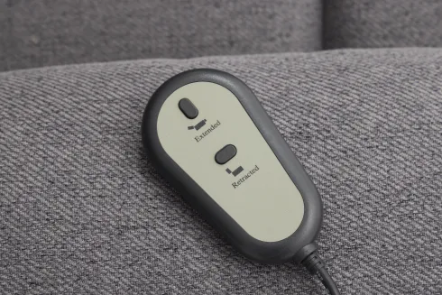 Fotel elektryczny regulowany z funkcją podnoszenia Duke 28 (grafitowy)