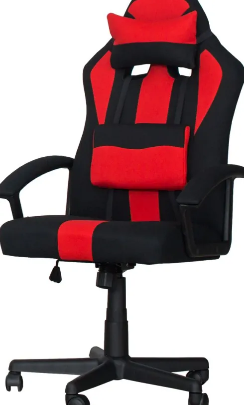 Fotel gamingowe TOKIO 9 (czarno/czerwony)
