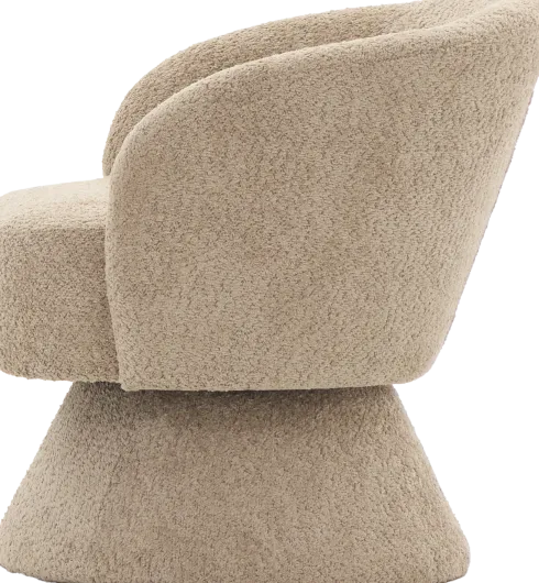 Fotel obrotowy Lizbona 29 (boucle cappuccino)