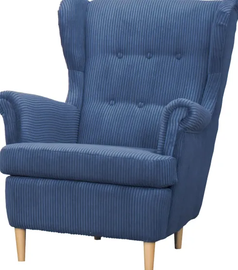 Fotel uszak Werina (sztruks granat)