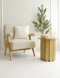 Fotel Vintage 25 (boucle beżowy)