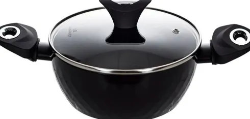 Garnek z pokrywką Valdinox czarny (śr.20cm)
