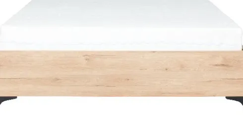 Łóżko 140cm Floryda bez materaca (dąb Soma ciemny) ze stelażem