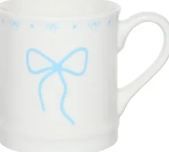 Kubek Bella 165 (biały/jasnoniebieski)