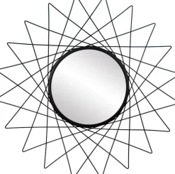 Lustro metalowe Geo 1 (czarny)