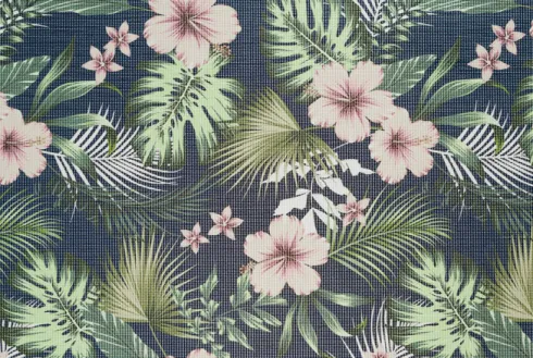 Mata stołowa prostokątna 28 (kwiaty)