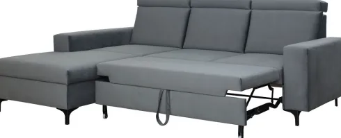Narożnik Sydney (plusz grafit) lewy