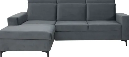 Narożnik Sydney (plusz grafit) lewy