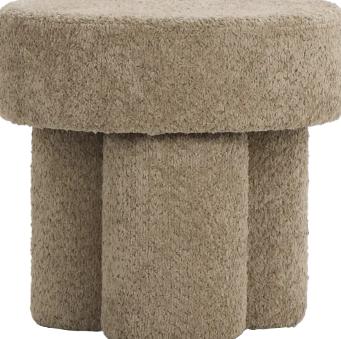 Puf Grzybek (boucle cappuccino)