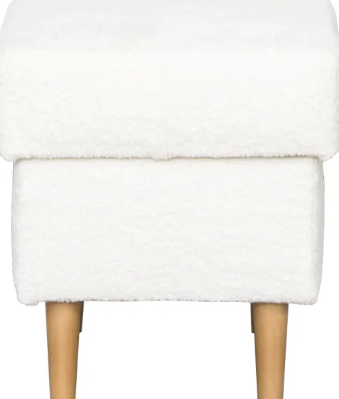 Puf Werina (boucle kremowy)
