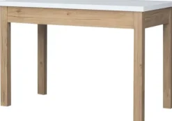 Rozkładany stół kuchenny 116 cm (biały/dąb Soma ciemny)