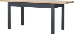 Rozkładany stół kuchenny 116 cm (dąb Soma ciemny/grafit)