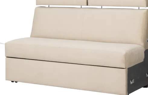 Siedzisko 3-osobowe rozkładane Lazur (plusz beż)