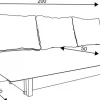 Sofa Afrodyta 2 (plusz brąz)