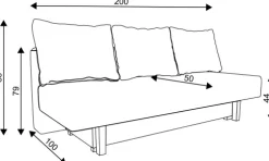 Sofa Afrodyta 2 (plusz grafit)
