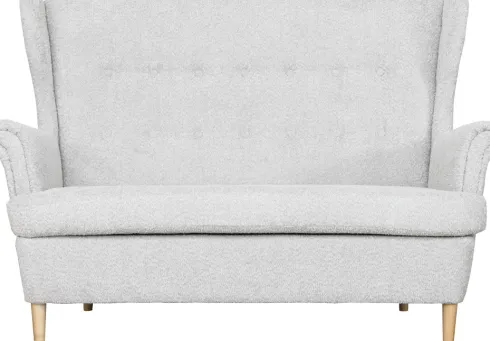 Sofa 2-osobowa Werina (boucle szary)