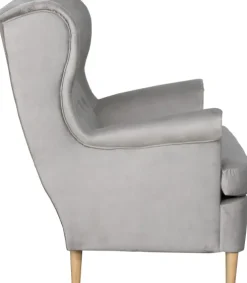 Sofa 2-osobowa Werina (plusz srebrzysty)