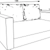 Sofa rozkładana Milano (plusz grafit)