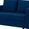 Sofa rozkładana Milano (plusz granat)