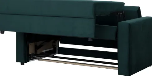 Sofa rozkładana Milano (plusz zieleń)