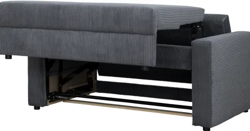 Sofa rozkładana Milano (sztruks grafit)