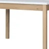 Stół kuchenny 110 cm (biały/dąb Soma ciemny)