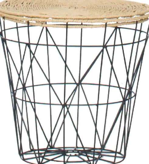 Stolik metalowy Tasso 9 (czarny)