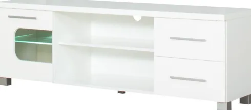 Stolik RTV 160 cm Panama (biały połysk)