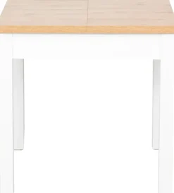 Stół rozkładany 79x80-120x80 (dąb Soma ciemny/białe)