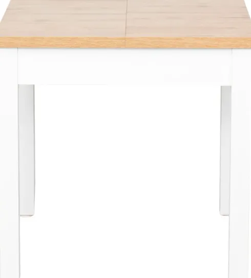 Stół rozkładany 79x80-120x80 (dąb Soma ciemny/białe)
