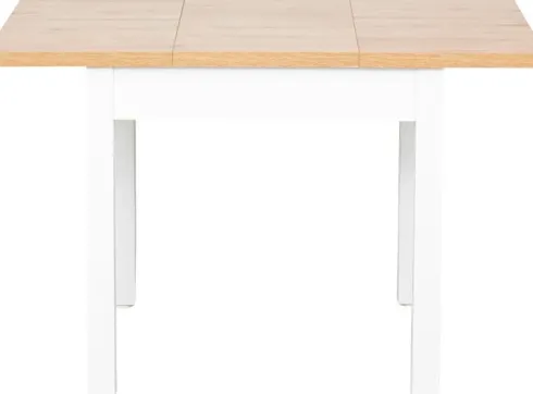 Stół rozkładany 79x80-120x80 (dąb Soma ciemny/białe)
