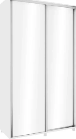 Szafa przesuwna 120 cm (biały połysk)