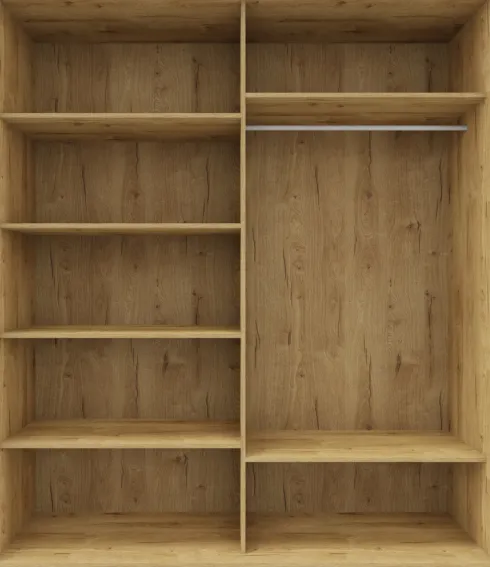 Szafa przesuwna 180 cm (dąb Soma ciemny)