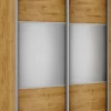 Szafa przesuwna lustra 120cm (dąb soma ciemny)