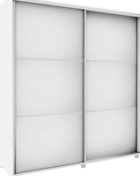 Szafa przesuwna 3xlustra 200cm (biały)