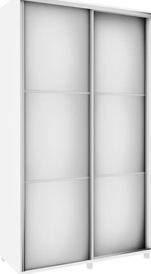Szafa przesuwna 3xlustra 120cm (biały)