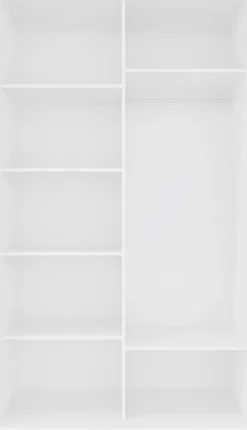 Szafa przesuwna 3xlustra 120cm (biały)
