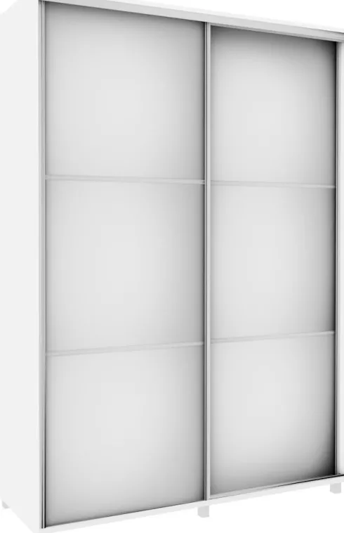 Szafa przesuwna 3xlustra 150cm (biały)