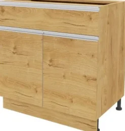 Szafka 80 dolna z drzwiami i szufladą Monia z Easy Box (dąb soma ciemny)