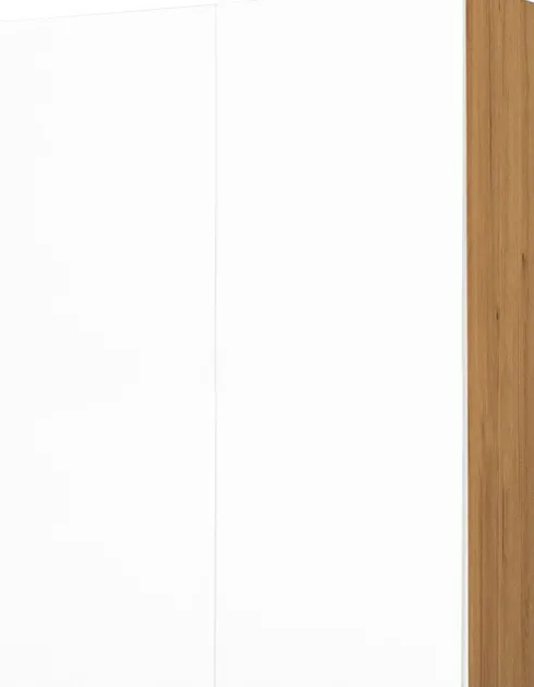 Szafka 80 górna Kampara (Biały lakier/dąb Soma ciemny) 100cm