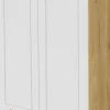 Szafka 80 górna Laurencja (biały lakier mat/dąb Soma ciemny) 100cm