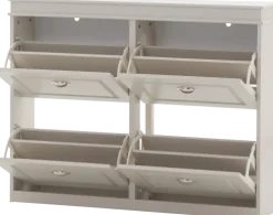 Szafka na buty Alessa 2 (kaszmir/biały)