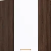 Szafka środkowa narożna górna Loara (biały połysk/orzech Foresta)