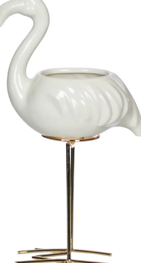 Szkatułka flaming Goldi 27 (biało/złoty)