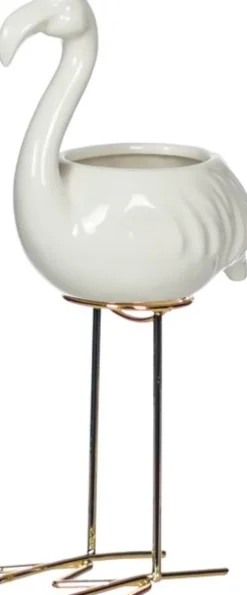 Szkatułka flaming Goldi 27 (biało/złoty)