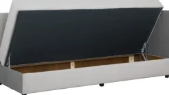 Tapczan Manilla prawy (plusz srebrzysty)